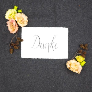 Karte Danke Bütte