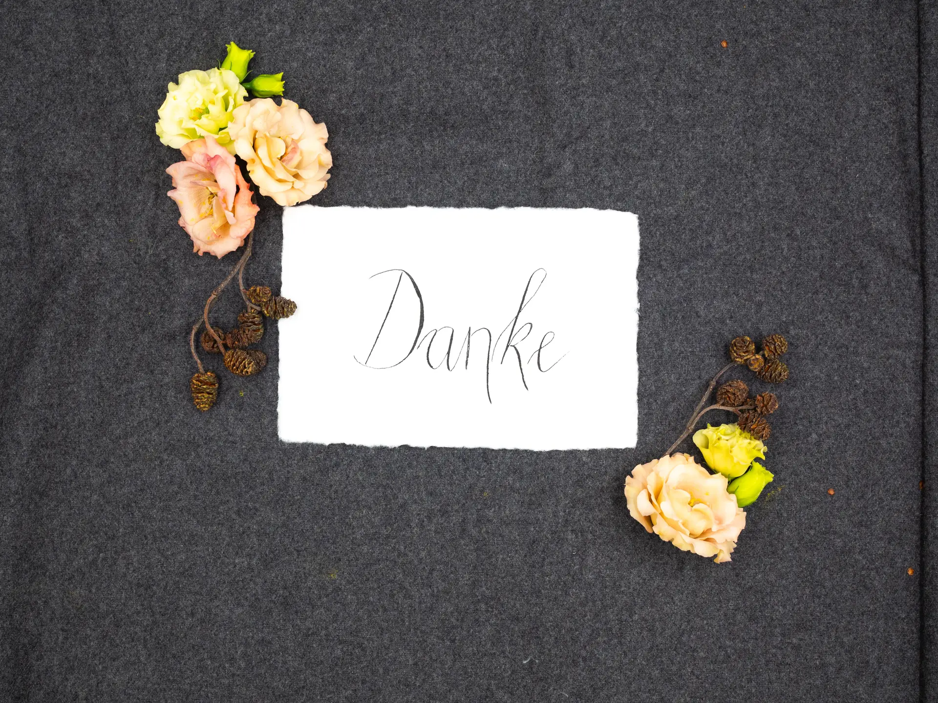 Karte Danke Bütte